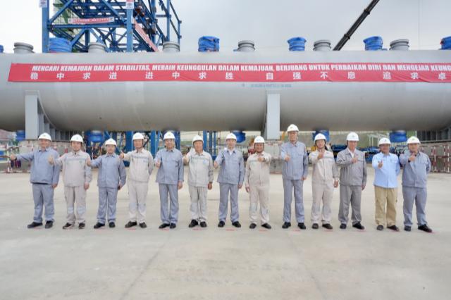 莫鼎革調(diào)研中國化學在印尼重點項目